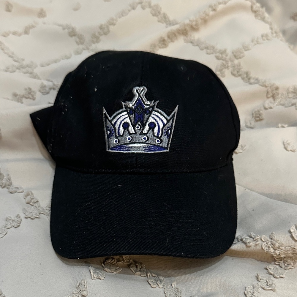 Black Cap with Embroidered Crown